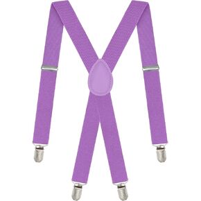 Dibi Men's & Women's Suspenders - Adjustable Elastic X back Suspenders with 4 Strong Clips in Saudi Arabia