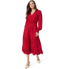 Sam Edelman Women's Maya Smock Wasit Ruffle Trim Midi Dress Standard in Saudi Arabia