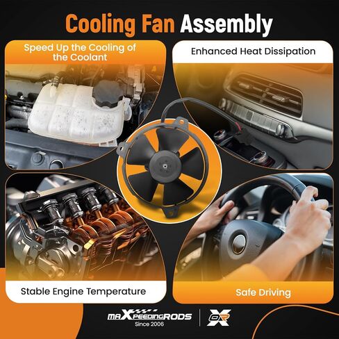 maXpeedingrods Engine Radiator Cooling Fan Assembly for Honda CR-V 2002-2006 Element 2003-2006 620232 in Kuwait