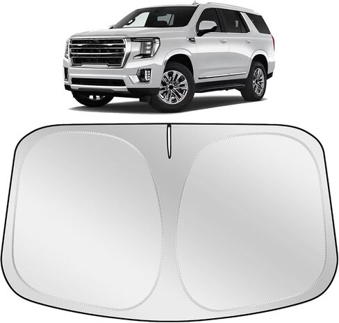 XHRING Windshield Sun Shade Sunshade Compatible with GMC Yukon/Yukon XL/Yukon Denali 2026 2025 2024 2023 2022 2021 Accessories Car Front Window Sun Shield Cover in Saudi Arabia