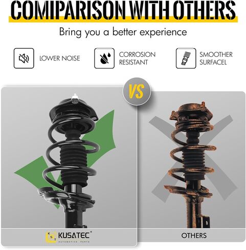 زوج Kusatec Front Complete Struts Struck Absorber For for Ford F-150 2009 2010 2011 2012 2013 ، 171141x2 Struts اليسار/اليمين مع مجموعات الربيع لفائف in Saudi Arabia