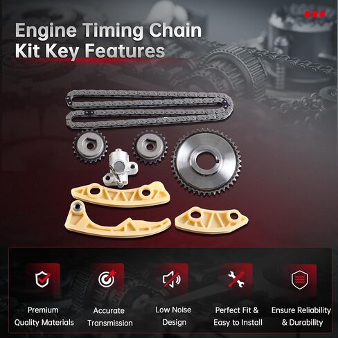 CCIYU Timing Chain Kit fits for 2005-2010 for Chevrolet Cobalt;2007-2008 for Chevrolet HHR;2004-2008 for Chevrolet Malibu OE# 9-4202S in Saudi Arabia