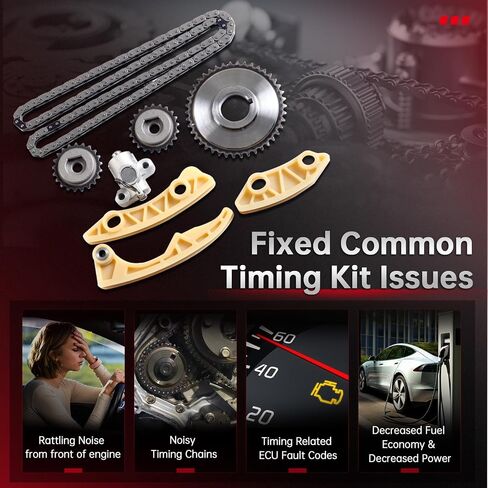 CCIYU Timing Chain Kit fits for 2005-2010 for Chevrolet Cobalt;2007-2008 for Chevrolet HHR;2004-2008 for Chevrolet Malibu OE# 9-4202S in Saudi Arabia