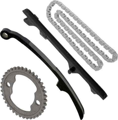 Caltric Cam Timing Chain with Guide Sprocket Compatible with Honda Sportrax 400 TRX400EX 2x4 1999 2000 2001 2002 2003 2004 2005 2006 2007 2008 in Saudi Arabia