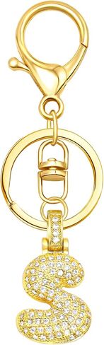 Initial Keychain for Women Men Small Alphabet A-Z Keychain Charms for Keys Purse Backpacks in Saudi Arabia