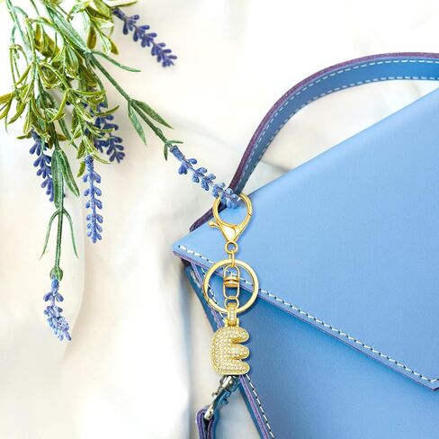 Initial Keychain for Women Men Small Alphabet A-Z Keychain Charms for Keys Purse Backpacks in Saudi Arabia