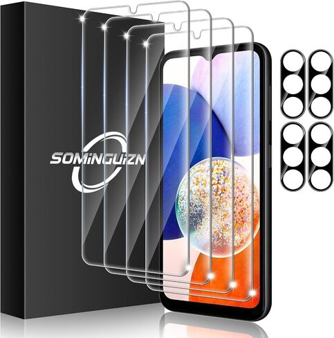4+4 Pack Screen Protector & Phone Lens Camera Protector forSamsung Galaxy A35 5G, 9H Tempered Glass Cell Phone Protector, Anti-Fingerprint Phone Camera Case in Saudi Arabia