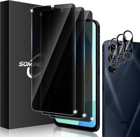 4+4 Pack Screen Protector & Phone Lens Camera Protector forSamsung Galaxy A35 5G, 9H Tempered Glass Cell Phone Protector, Anti-Fingerprint Phone Camera Case in Kuwait