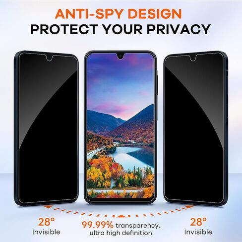4+4 Pack Screen Protector & Phone Lens Camera Protector forSamsung Galaxy A35 5G, 9H Tempered Glass Cell Phone Protector, Anti-Fingerprint Phone Camera Case in Kuwait