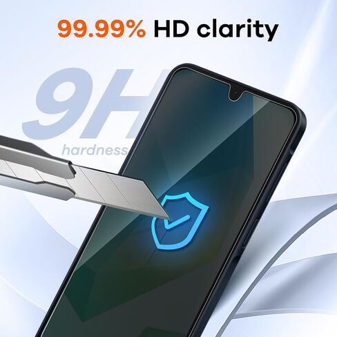 4+4 Pack Screen Protector & Phone Lens Camera Protector forSamsung Galaxy A35 5G, 9H Tempered Glass Cell Phone Protector, Anti-Fingerprint Phone Camera Case in Kuwait
