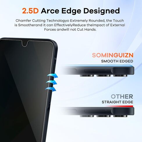 4+4 Pack Screen Protector & Phone Lens Camera Protector forSamsung Galaxy A35 5G, 9H Tempered Glass Cell Phone Protector, Anti-Fingerprint Phone Camera Case in Kuwait