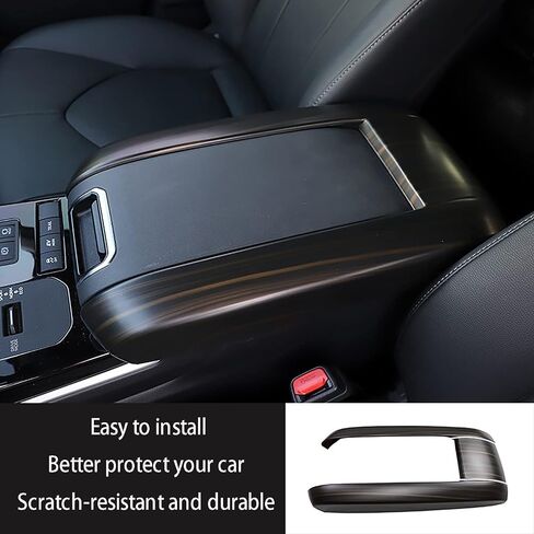 ملحقات السيارات تناسب Toyota Highlander L Le Xle Xse Edition Limited Platinum Hybrid 2020-2025 Center Console Costen Cover Cover Cover (Most Wood Style) ABS 1 PCS in Kuwait