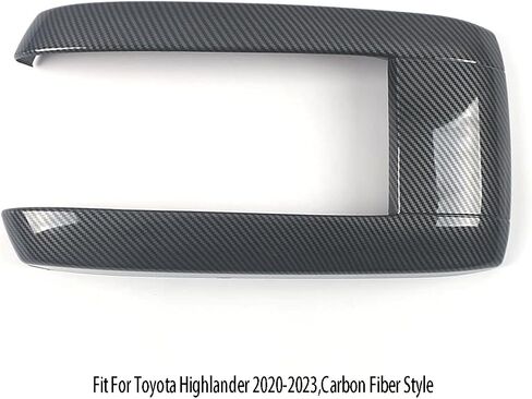 ملحقات السيارات تناسب Toyota Highlander L Le Xle Xse Edition Limited Platinum Hybrid 2020-2025 Center Console Costen Cover Cover Cover (Most Wood Style) ABS 1 PCS in Saudi Arabia