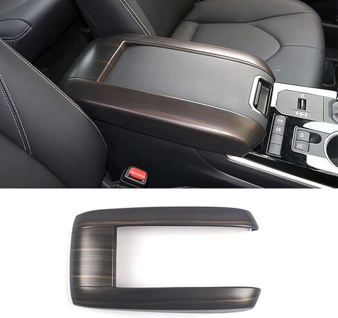 ملحقات السيارات تناسب Toyota Highlander L Le Xle Xse Edition Limited Platinum Hybrid 2020-2025 Center Console Costen Cover Cover Cover (Most Wood Style) ABS 1 PCS in Kuwait