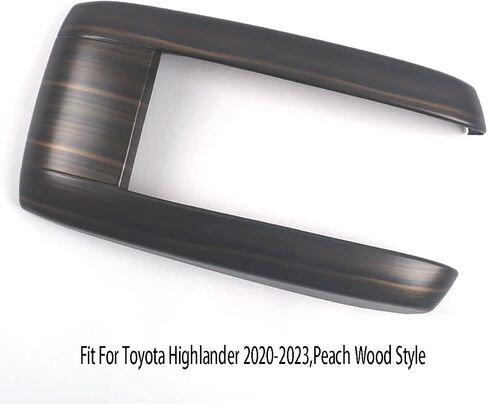 ملحقات السيارات تناسب Toyota Highlander L Le Xle Xse Edition Limited Platinum Hybrid 2020-2025 Center Console Costen Cover Cover Cover (Most Wood Style) ABS 1 PCS in Kuwait