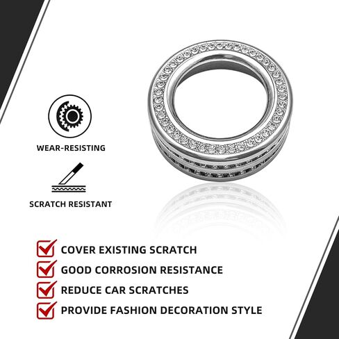 Bling Car Accessory for Ford Explorer,Crystal Car Side Light Switch Knob Cover for Ford Explorer 2020 2021 2022 2023 2024 2025. in Kuwait