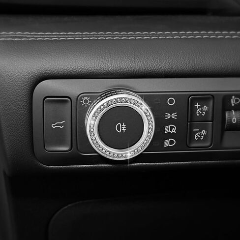 Bling Car Accessory for Ford Explorer,Crystal Car Side Light Switch Knob Cover for Ford Explorer 2020 2021 2022 2023 2024 2025. in Kuwait