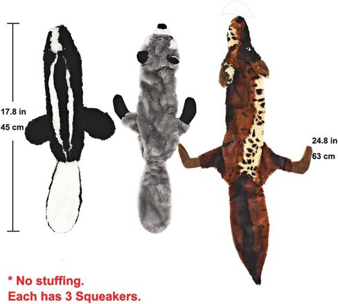 Jalousie Extra-Large Dog Squeaky Toy Interactive Rope Plush Toy for Small Medium Large Breeds Durable Dog Chew Toy (Fox2) in Kuwait