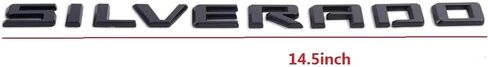 4pack for Silverado Plus Three High Country Emblems 3D Letters Badges Compatible with Silverado 2019-2025 (Gloss Black) in Saudi Arabia