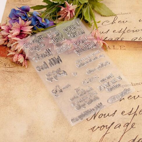 آيات عيد ميلاد Arbuya ، طوابع واضحة لصنع البطاقات ، ودش الأطفال حديثي الولادة ، طوابع السيليكون ، أقوال الدراسات العليا ، طوابع مطاطية لعلامات الهدايا. in Kuwait