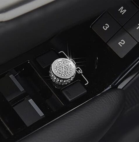 Bling Interior Gear Mode knob Stickers Decoration Stickers Rhinestone Accessories Fit for Land Rover Range Rover Velar 2017-2020 Applique Wreath (Gear Mode knob Stickers + Circle) in Kuwait
