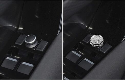 Bling Interior Gear Mode knob Stickers Decoration Stickers Rhinestone Accessories Fit for Land Rover Range Rover Velar 2017-2020 Applique Wreath (Gear Mode knob Stickers + Circle) in Kuwait
