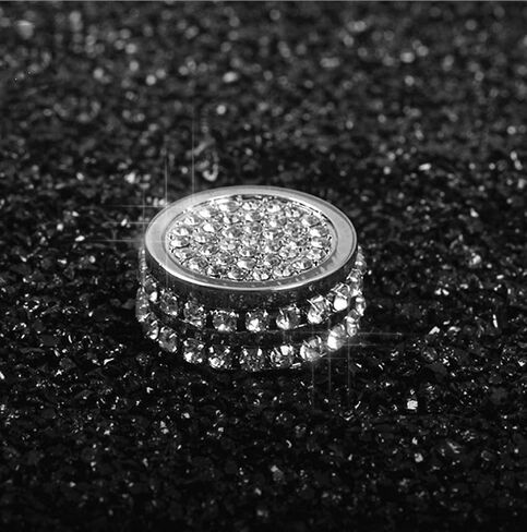 Bling Interior Gear Mode knob Stickers Decoration Stickers Rhinestone Accessories Fit for Land Rover Range Rover Velar 2017-2020 Applique Wreath (Gear Mode knob Stickers + Circle) in Kuwait