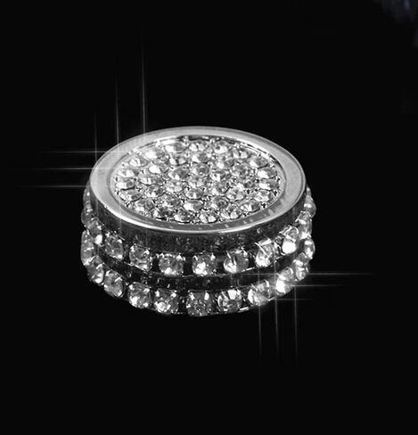 Bling Interior Gear Mode knob Stickers Decoration Stickers Rhinestone Accessories Fit for Land Rover Range Rover Velar 2017-2020 Applique Wreath (Gear Mode knob Stickers + Circle) in Kuwait