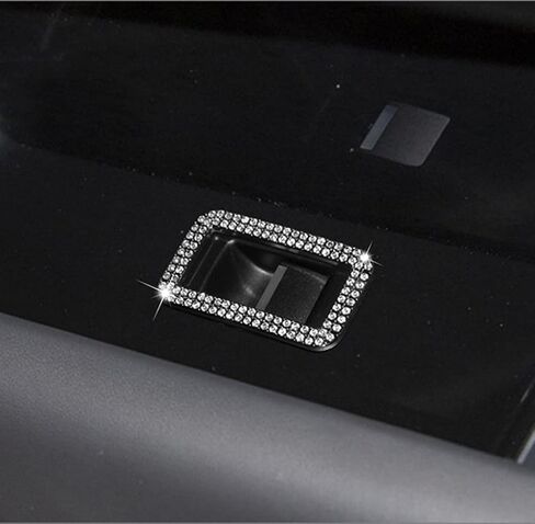 Bling Interior Gear Mode knob Stickers Decoration Stickers Rhinestone Accessories Fit for Land Rover Range Rover Velar 2017-2020 Applique Wreath (Gear Mode knob Stickers + Circle) in Kuwait