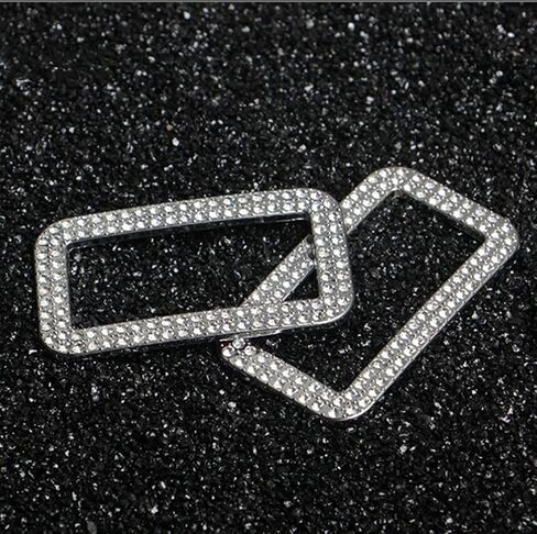 Bling Interior Gear Mode knob Stickers Decoration Stickers Rhinestone Accessories Fit for Land Rover Range Rover Velar 2017-2020 Applique Wreath (Gear Mode knob Stickers + Circle) in Kuwait