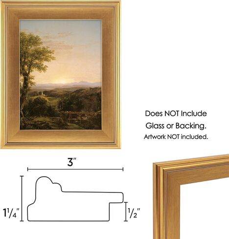 إطارات كارديالي بلين Aire الذهبية لفن قماش - 16x20-3 "الواسع مع حافة مرتفعة عمق راببيت - إطار خالدة للقماش - مصنوع في الولايات المتحدة الأمريكية in Saudi Arabia