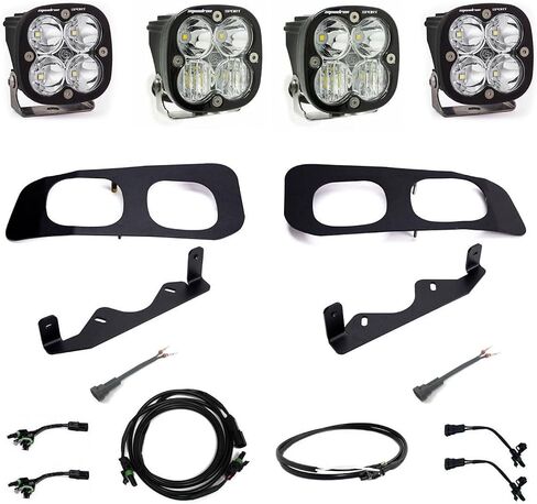 Baja Designs Squadron Sport LED Dual Fog Pocket Kit for Ford F250 F350 Super Duty Truck 2023+ with Upfitter Wiring Harness in Saudi Arabia