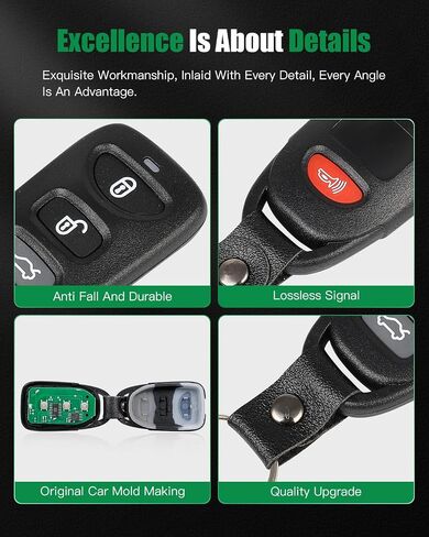SCITOO SCITOO UNELLENT ENTRY جهاز التحكم عن بُعد لـ Hyundai Genesis Coupe 2.0L 3.8L لـ KIA FORTE 2.0L لـ KIA FORTE 2.4L 2010-2014 PINHA-T008 (1 PCS) 3 أزرار 315MHz in Saudi Arabia