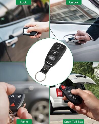 SCITOO SCITOO UNELLENT ENTRY جهاز التحكم عن بُعد لـ Hyundai Genesis Coupe 2.0L 3.8L لـ KIA FORTE 2.0L لـ KIA FORTE 2.4L 2010-2014 PINHA-T008 (1 PCS) 3 أزرار 315MHz in Saudi Arabia