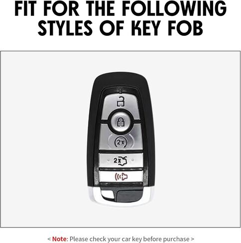 2 PCS مفتاح Cover Cover Case متوافق مع Ford Forg in Kuwait
