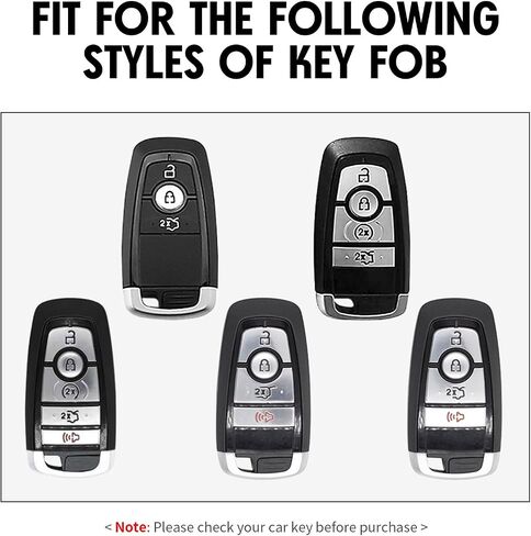 2 PCS مفتاح Cover Cover Case متوافق مع Ford Forg in Kuwait