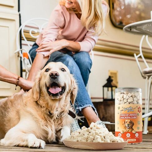 Jungle Calling Freeze Dried Dog & Cat Treats, Single Ingredient Duck Treats for Cats Dogs, High Protein Food Topper Duck Cube Cat Treats, Snacks for Training Duck Bites, 9.17 oz in Kuwait