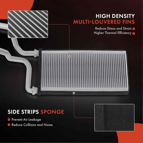 A-Premium HVAC Heater Core Compatible with Cadillac CTS 2003-Sedan, SRX 2004-2009 Sport Utility, Replace# 25740392 in Saudi Arabia