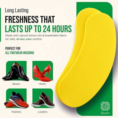 Natural Shoe Deodorant Stickers Odor Remover Patches for Shoes & Slippers, Long-Lasting Fresh Scent, Eliminates Bad Smell, Easy to Use – 20 Count Pack in Saudi Arabia