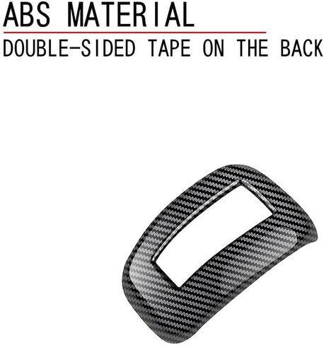 غطاء مقبض المعدات Car Cover Cover Automatic Transmission Trim for Mitsubishi Outlander 2023 2024 2025 Accesories ، ABS Carbon Carbon Pattern (Black) in Kuwait