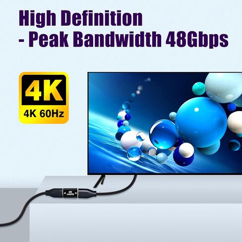 AGVEE 2 Pack 8K Female to Female HDMI Adapter, 8K@60HZ HDR HDMI 2.1 Coupler Converter Extension Connetor, Aluminium Alloy Shell for HDTV Roku Stick, Switch, Xbox One, PS4, PC, Black in Kuwait