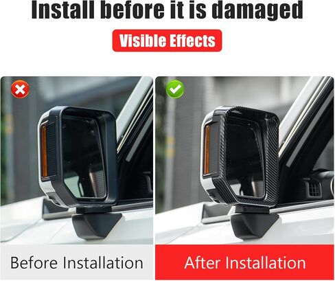 Mirror Rain Brow لعام 2024 2025 Toyota Land Cruiser 250 & 1958 Prado LC250 SHIELD SPECIRAL RAYPER SHIELD TERFORM TERMORTION SUBSION SUPSORIES (MODERS CORBON in Kuwait