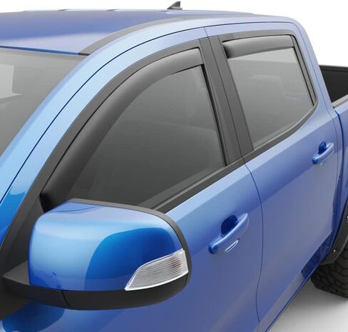EGR 573555 Window Visors Full Set Truck Accessory With Smooth Matte Finish, Compatible For Select 2019 to 2022 Ford Ranger Models in Kuwait