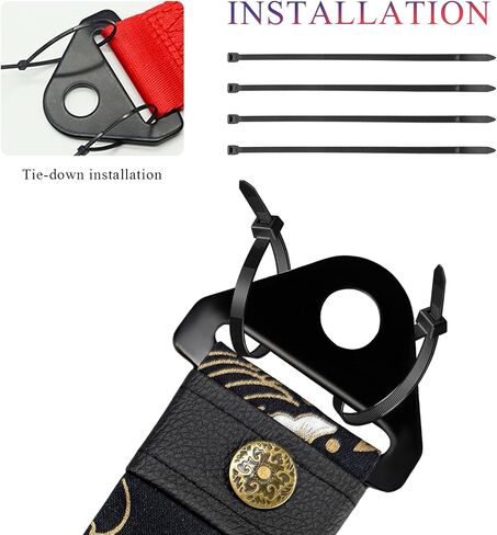 Racing Tow Strap, Car Modification JDM Sports Bumper Decorative Traction Rope Trailer Belt, High Strength Nylon Universal Towing Strap Trailer Hook for Front or Rear Bumper (Fishes Black) in Kuwait
