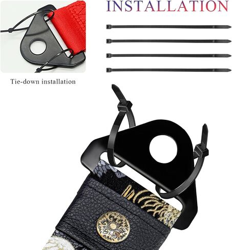 Racing Tow Strap, Car Modification JDM Sports Bumper Decorative Traction Rope Trailer Belt, High Strength Nylon Universal Towing Strap Trailer Hook for Front or Rear Bumper (Fishes Black) in Kuwait