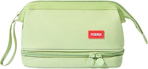 Pencil Case - 2-Layer Large Capacity Pencil Pouch with Sturdy Zipper, Big Aesthetic Stationery Pen Pouch with Handle, College Pencil Storage Box Organizer Makeup Bag for Women & Men(Black) in Kuwait