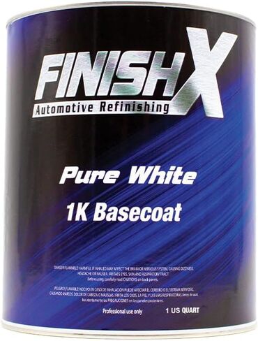 Finishx Automotive Refinishing Factory Color Pure White 1K Basecoat Mix 1: 1 (Gallon)- 9546 in Saudi Arabia