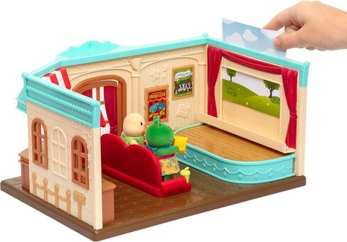 Li'l Woodzeez – 16 Pcs Safety Department Dollhouse Playset – Fire Truck, Miniature Furnitures & Accessories Included – Stackable Toy Pretend Play for Kids 3+ in Saudi Arabia
