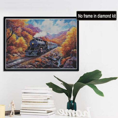 Reofrey DIY Diamond Art Kits for Adults Guitar, Landscape Full Drill Round Rhinestone Diamond Painting Kits, Cross Stitch Embroidery Canvas for Crafts Home Wall Decor 30x40cm in Saudi Arabia