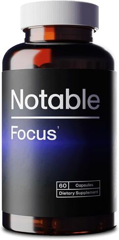 Poncable Focus ™ - Breakthrough Cethoritive Enhancer - معززات الدوبامين الحاصلة على براءة اختراع من أجل الدافع والتركيز والذاكرة | بدعم من 100+ الدراسات | ملحق nootropic سريع المفعول (60 كبسولة) in Kuwait